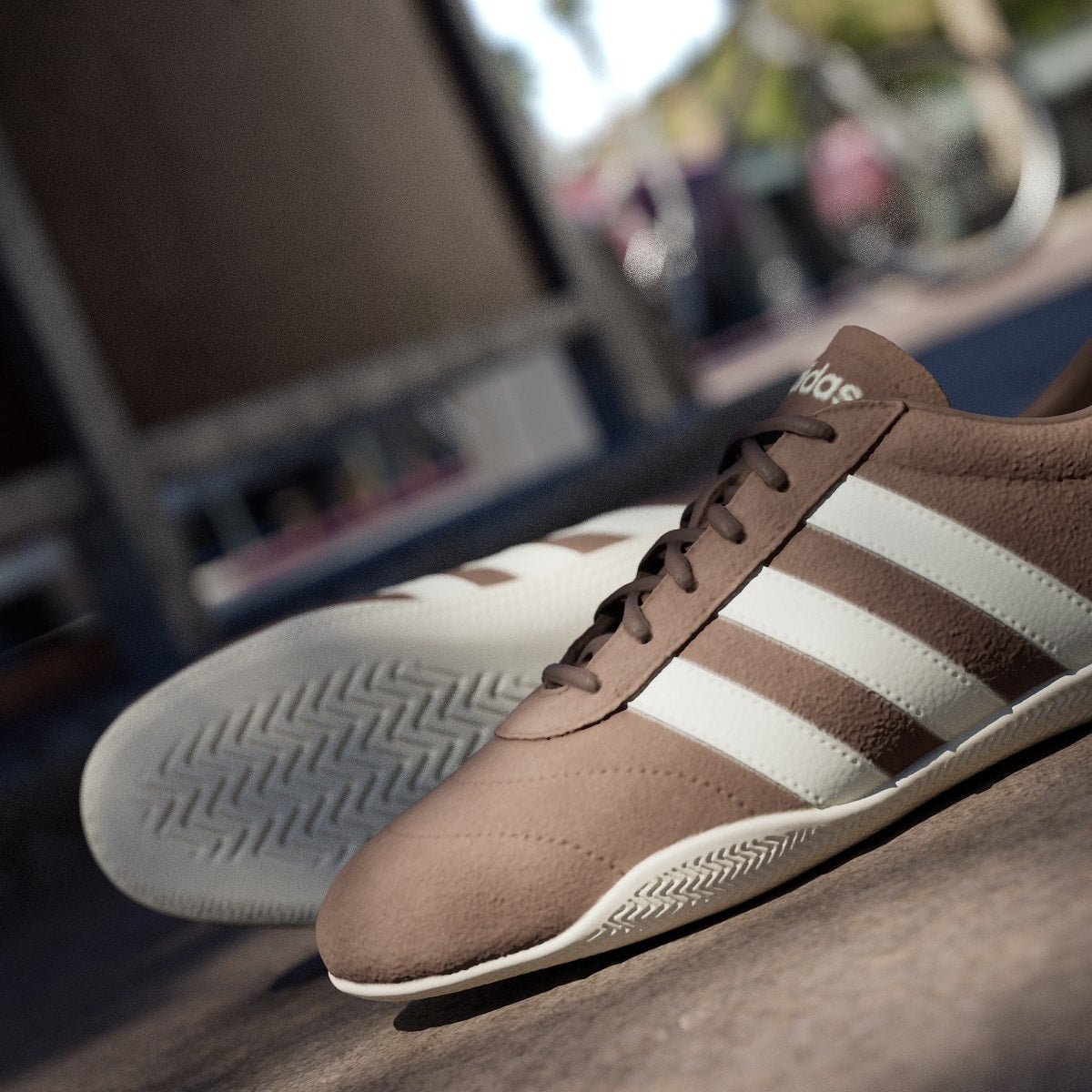 Adidas Women's GRAND COURT LO SHOES - Earth Strata / Off White / Earth Strata - Image 10