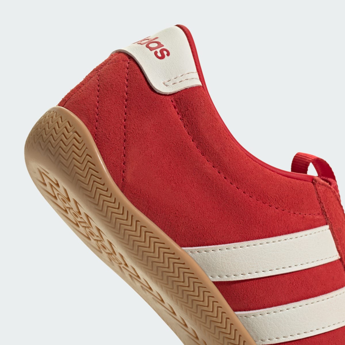 Adidas Women's GRAND COURT LO SLIP ON SHOES - Better Scarlet / Off White / Gum - Image 8