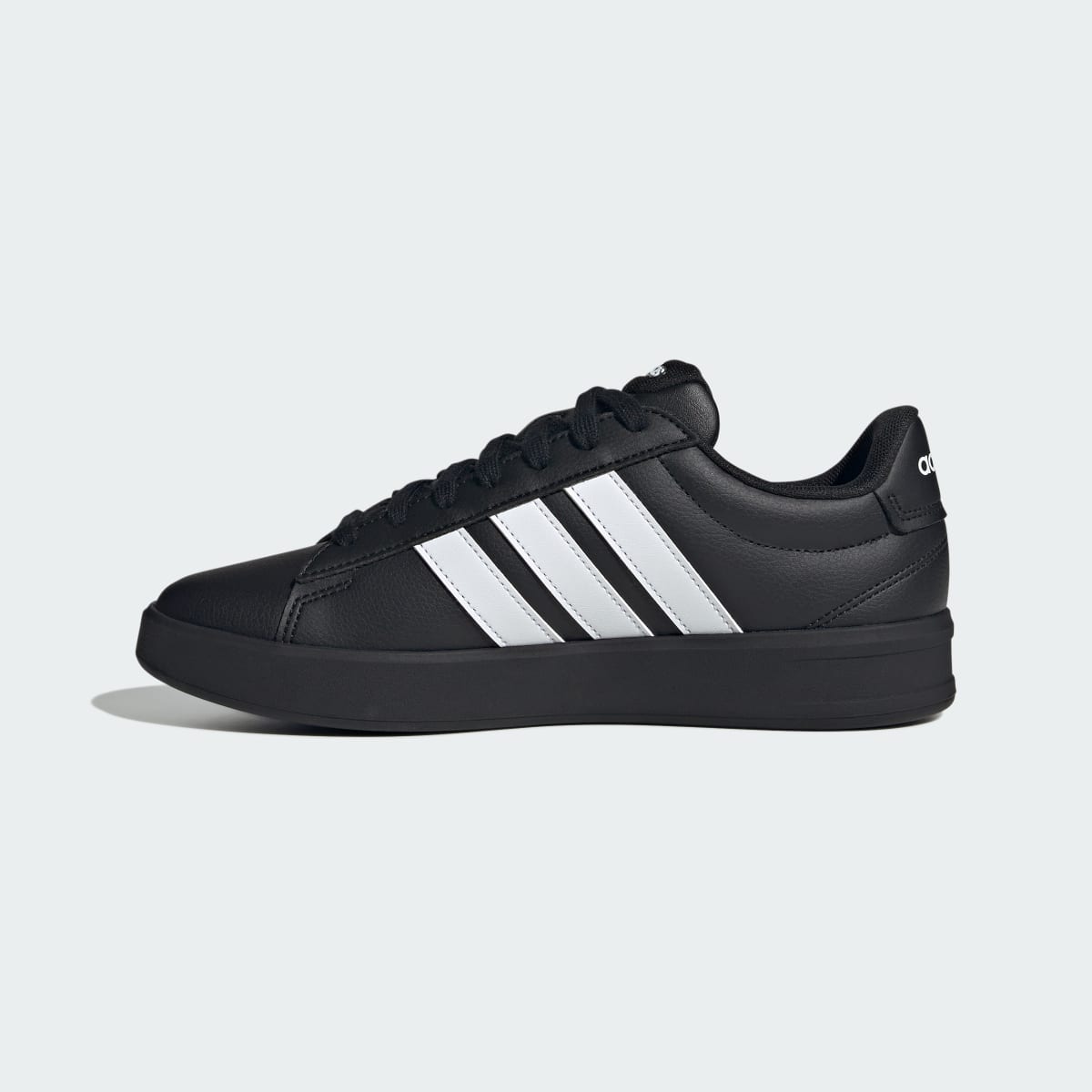 Adidas Women's GRAND COURT SHOES - Core Black / Cloud White / Cloud White - Image 6