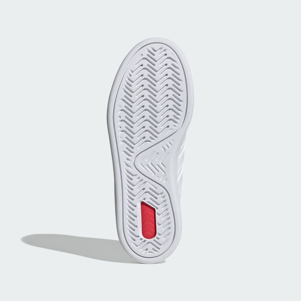 Adidas Women's GRAND COURT SHOES - Cloud White / Cloud White / Iron Metallic - Image 3