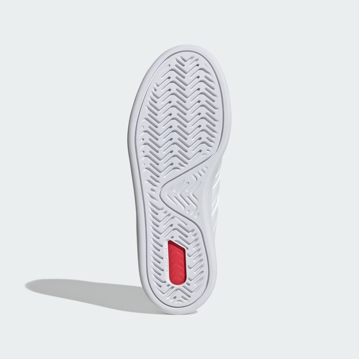 Adidas Women's GRAND COURT SHOES - Cloud White / Cloud White / Iron Metallic - Image 3