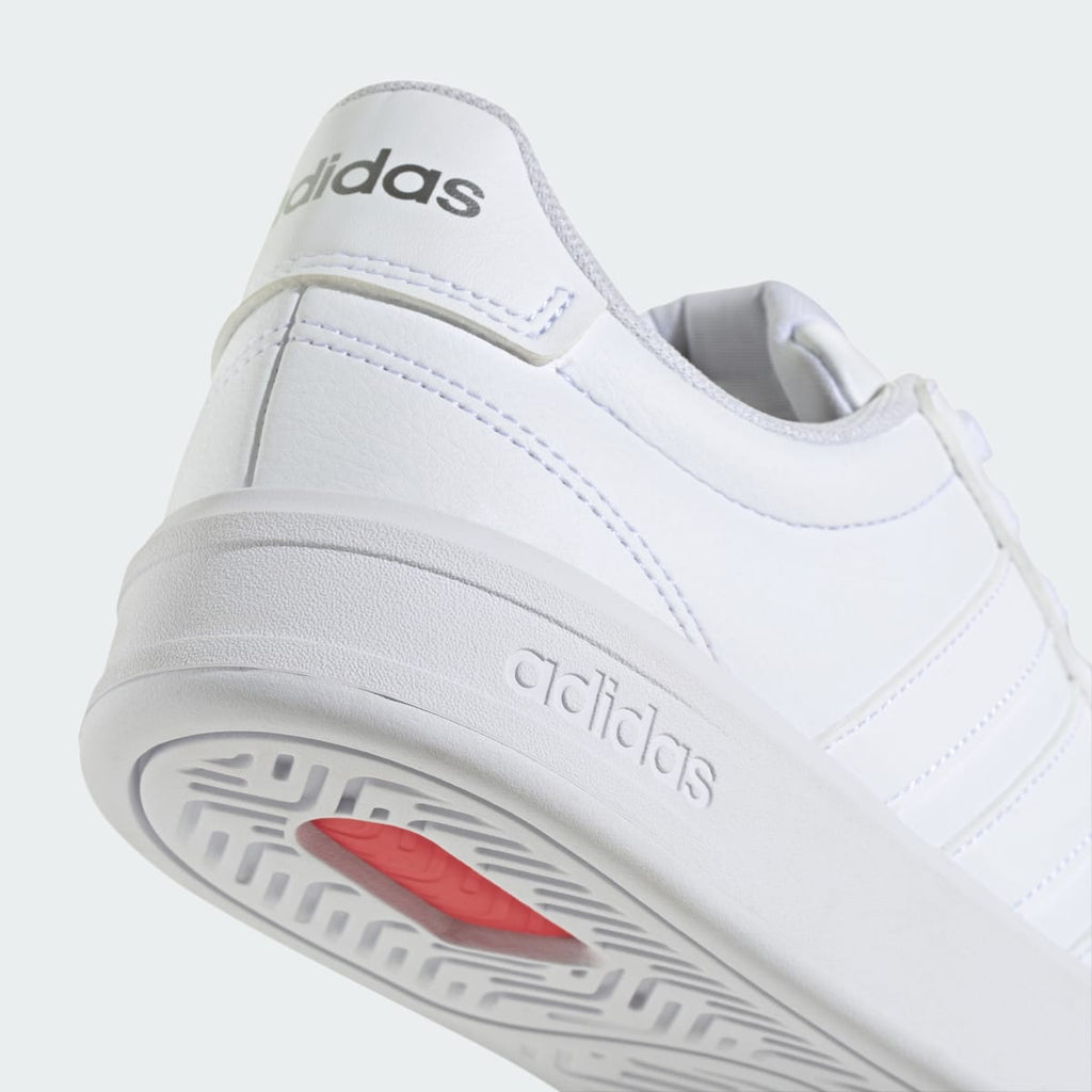 Adidas Women's GRAND COURT SHOES - Cloud White / Cloud White / Iron Metallic - Image 8