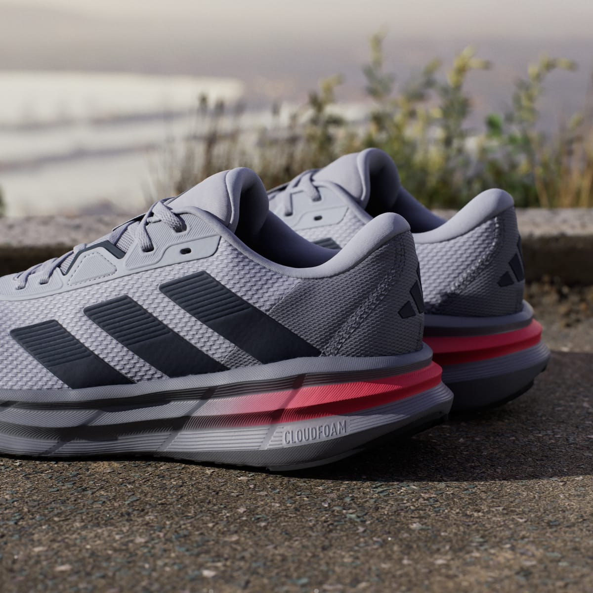 Adidas Men's Galaxy 7 Running Shoes - Halo Silver / Aurora Ink / Grey - Image 10