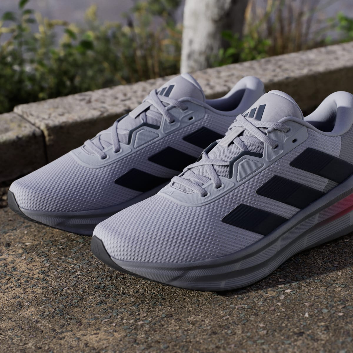 Adidas Men's Galaxy 7 Running Shoes - Halo Silver / Aurora Ink / Grey - Image 11