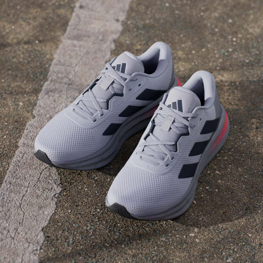 Adidas Men's Galaxy 7 Running Shoes - Halo Silver / Aurora Ink / Grey - Image 5