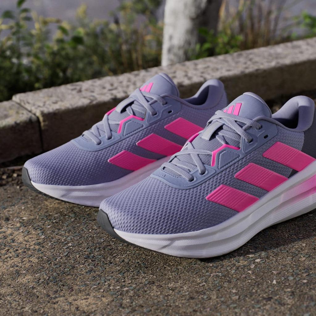 Adidas Women's Galaxy 7 Running Shoes - Silver Violet / Lucid Pink / Shadow Navy - Image 11