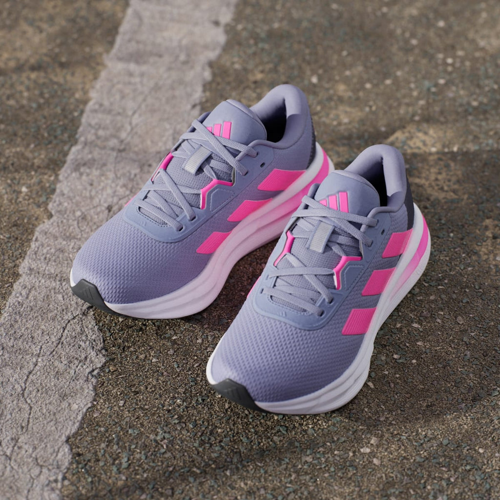 Adidas Women's Galaxy 7 Running Shoes - Silver Violet / Lucid Pink / Shadow Navy - Image 5