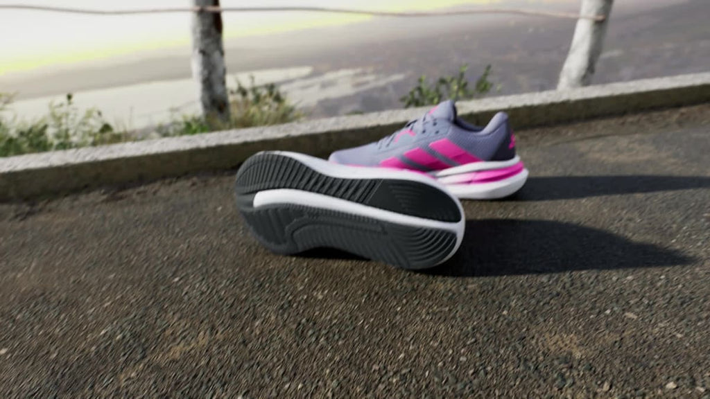 Adidas Women's Galaxy 7 Running Shoes - Silver Violet / Lucid Pink / Shadow Navy - Image 2