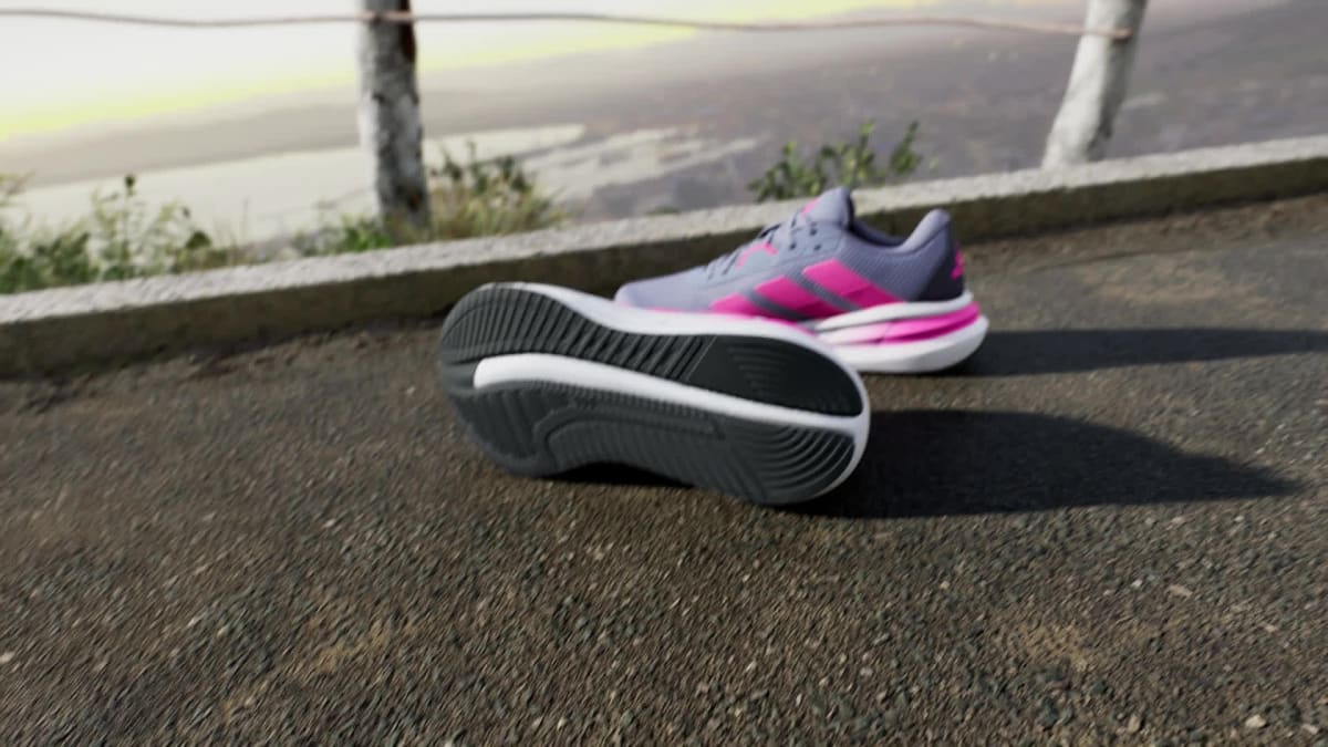 Adidas Women's Galaxy 7 Running Shoes - Silver Violet / Lucid Pink / Shadow Navy - Image 2