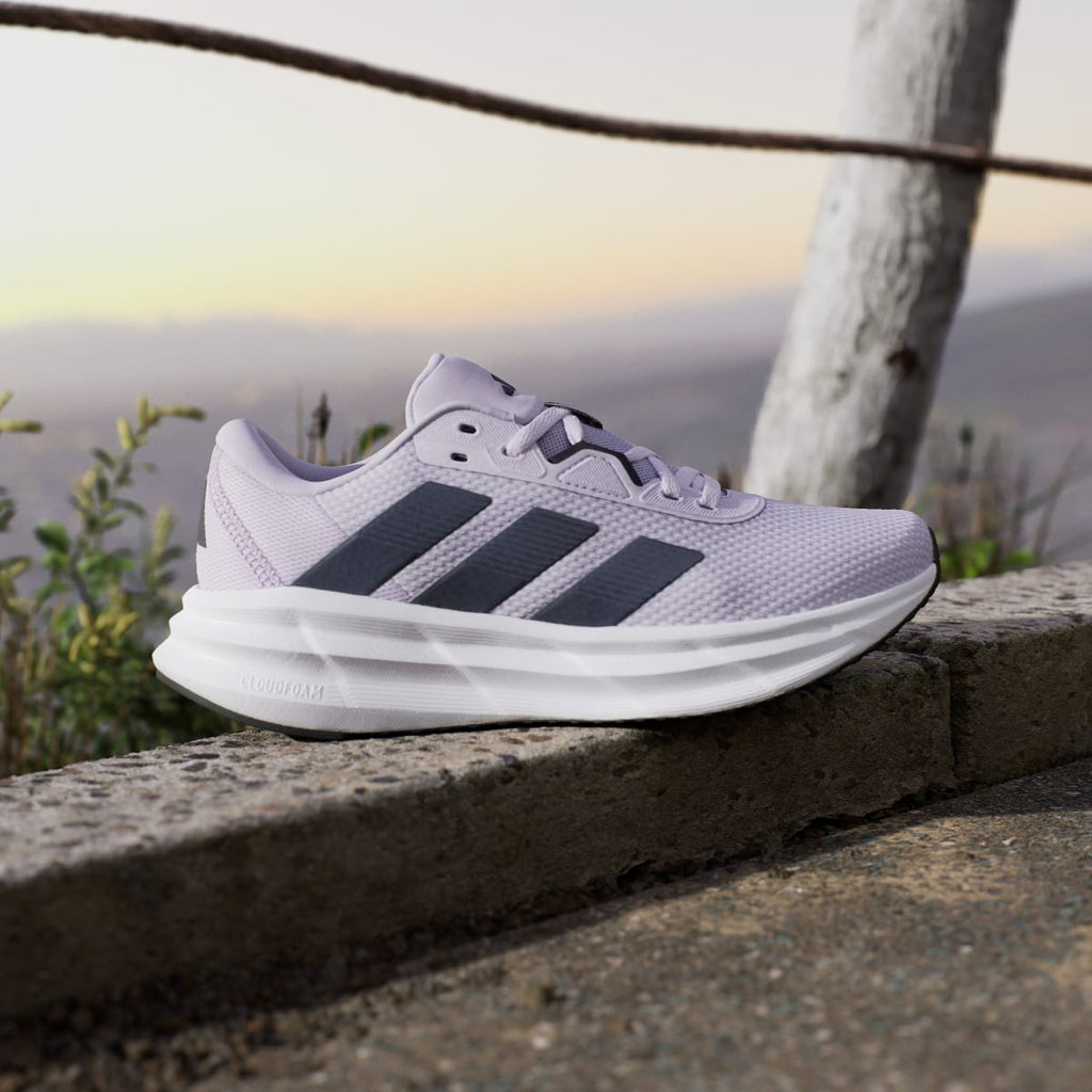 Adidas Women's Galaxy 7 Running Shoes - Purple Tint / Aurora Black / Cloud White - Image 3