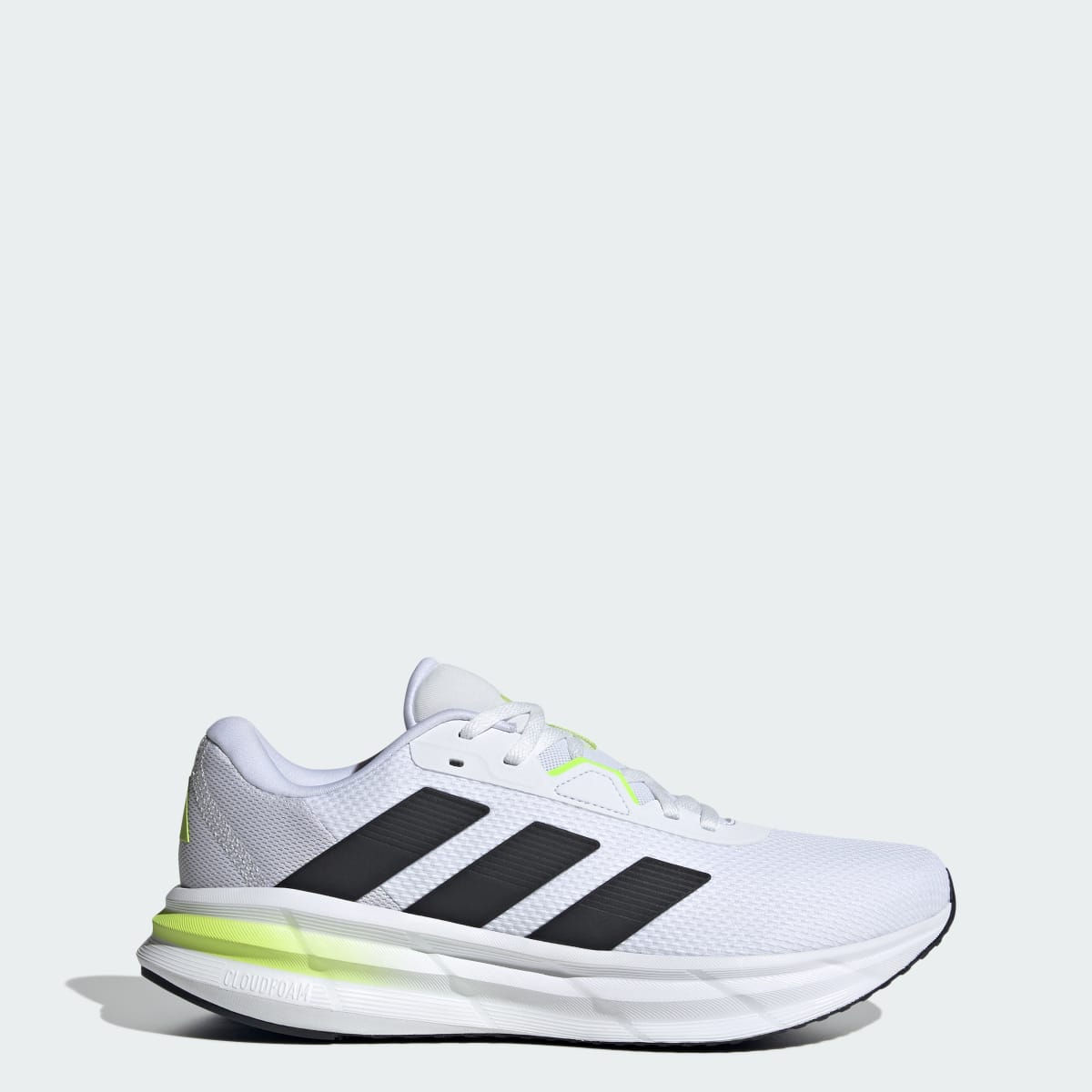 Adidas Men's Galaxy 7 Running Shoes - Cloud White / Core Black / Solar Slime - Image 1