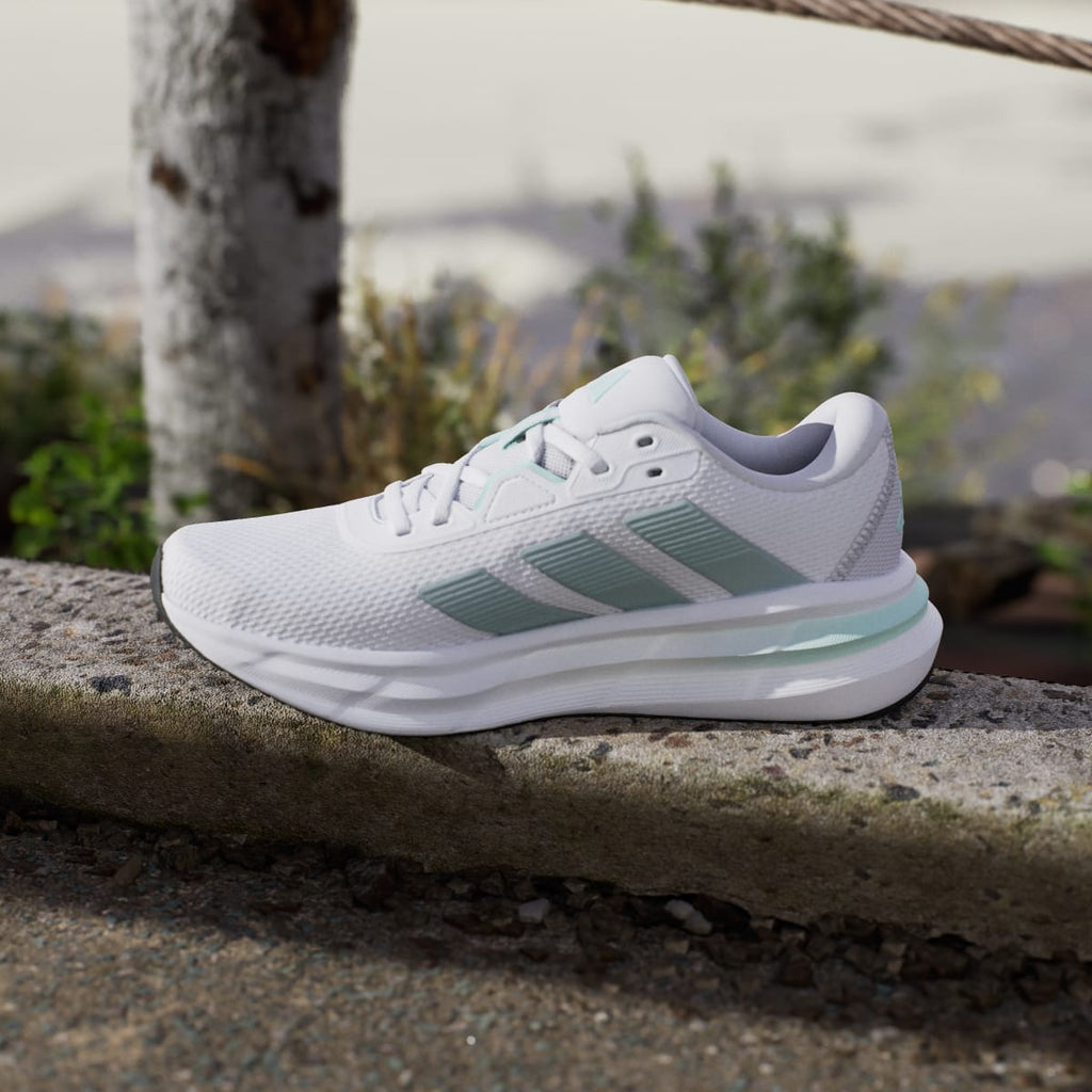 Adidas Women's Galaxy 7 Running Shoes - Cloud White / Magic Grey Met / Semi Flash Aqua - Image 7