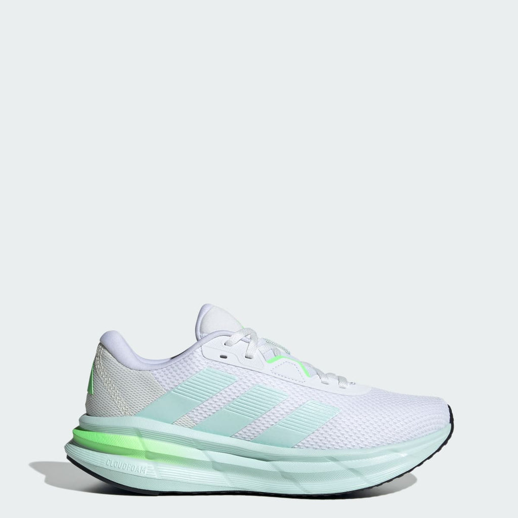 Adidas Women's Galaxy 7 Running Shoes - Cloud White / Halo Mint / Lime Burst - Image 1