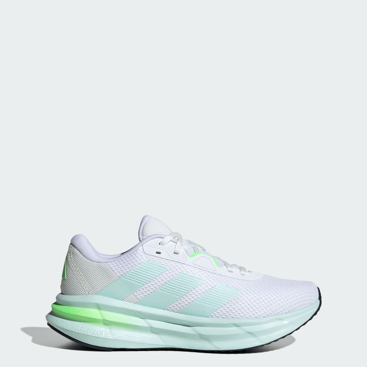 Adidas Women's Galaxy 7 Running Shoes - Cloud White / Halo Mint / Lime Burst - Image 1