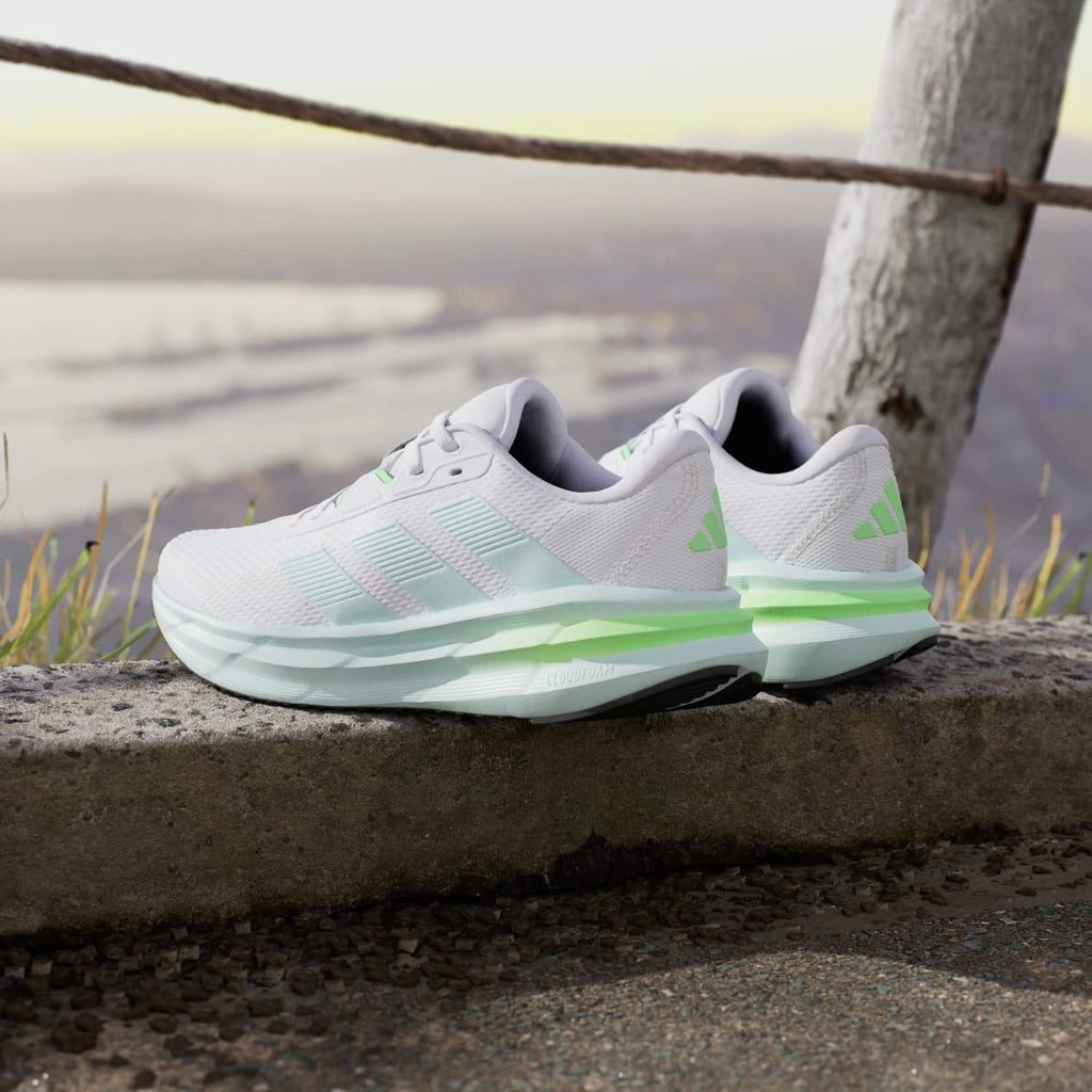 Adidas Women's Galaxy 7 Running Shoes - Cloud White / Halo Mint / Lime Burst - Image 6
