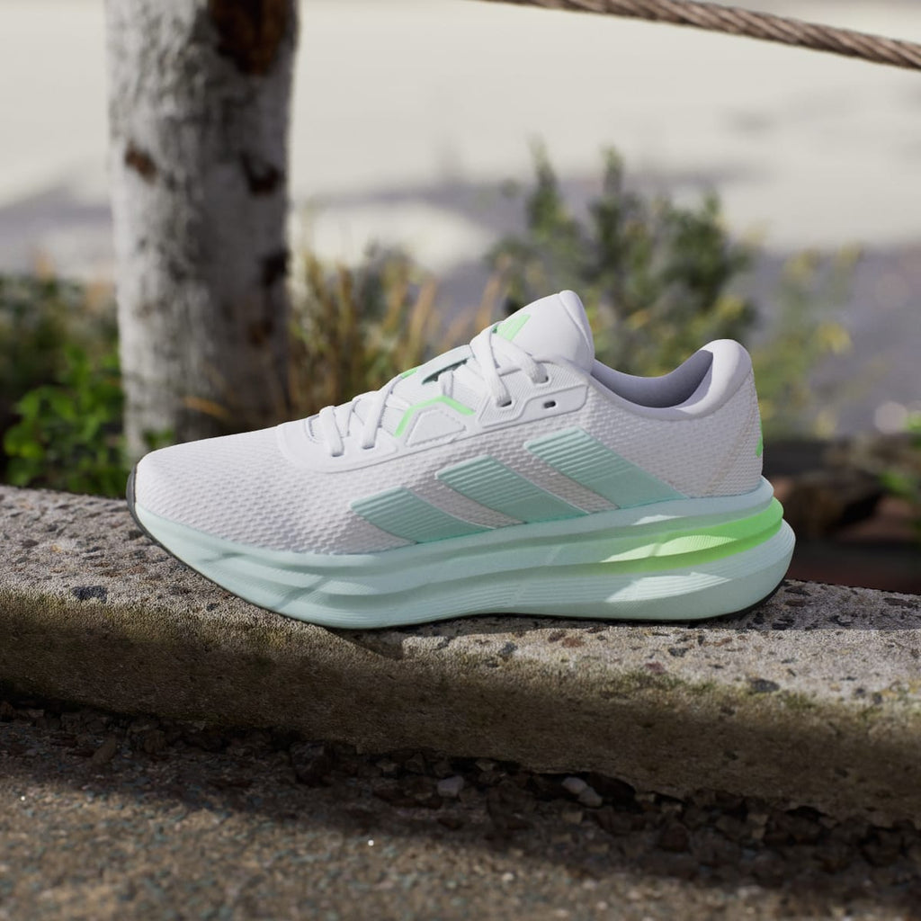 Adidas Women's Galaxy 7 Running Shoes - Cloud White / Halo Mint / Lime Burst - Image 7
