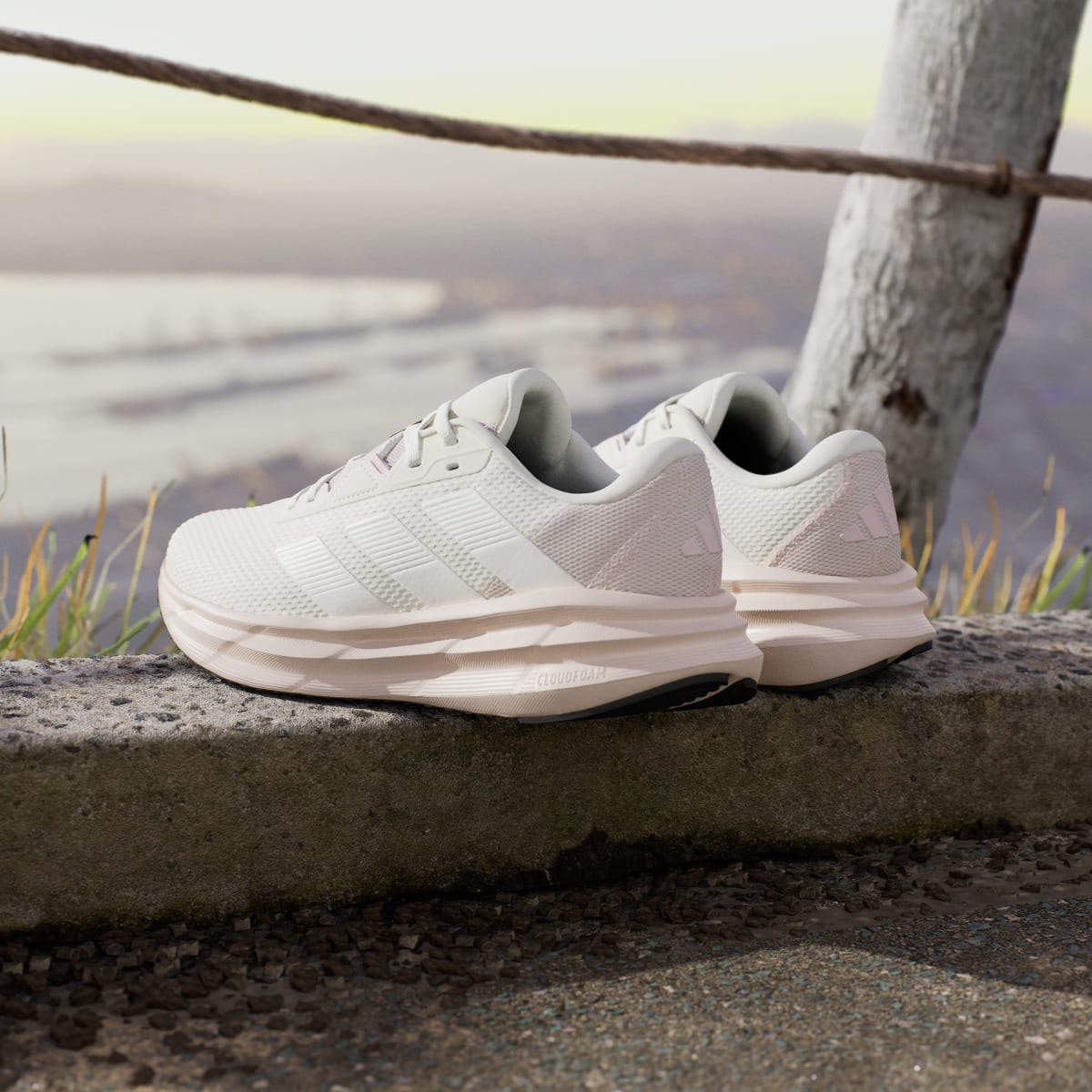 Adidas Women's Galaxy 7 Running Shoes - Off White / Core White / Putty Mauve - Image 6
