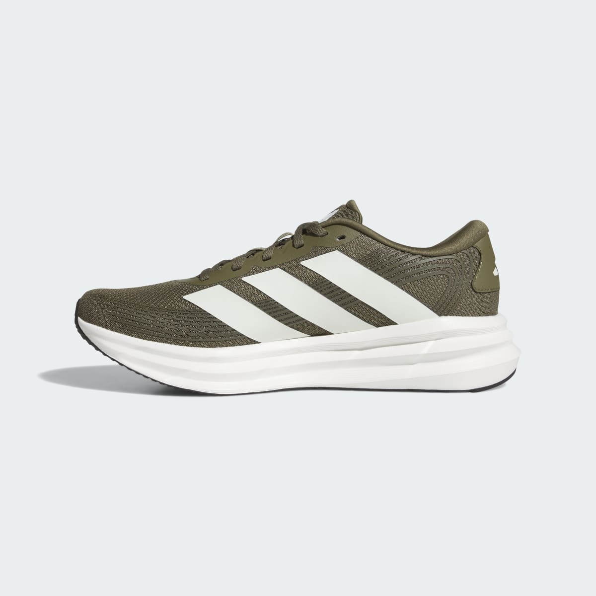Adidas Men's Galaxy 8 Run - Olive Strata / White Tint / Night Cargo - Image 6