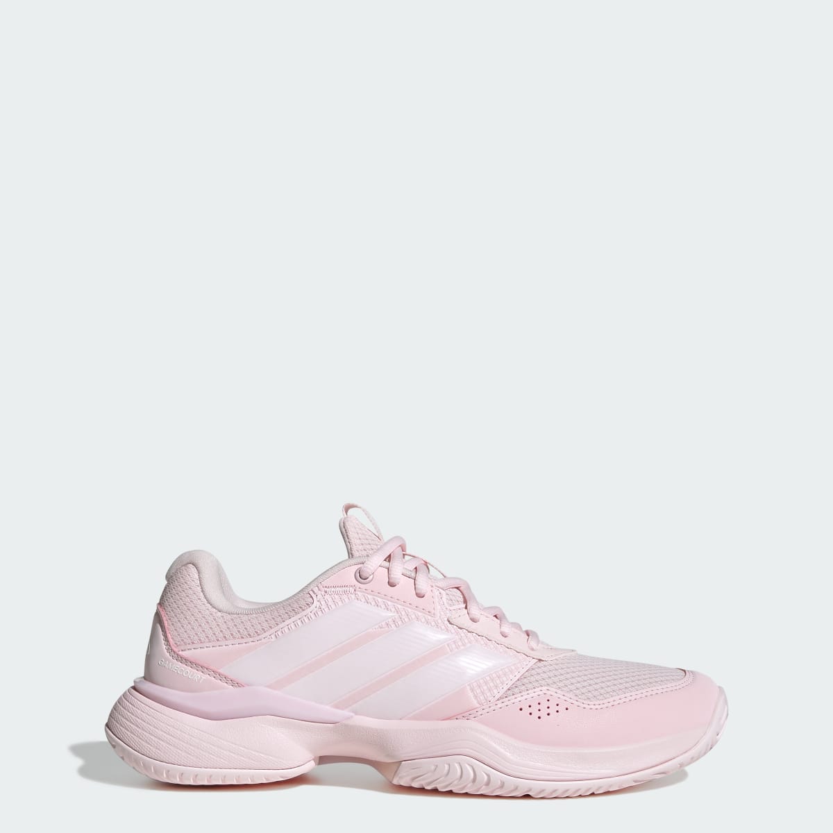 Adidas Women's GameCourt 3 All Court Tennis Shoes - Distilled Pink / Distilled Pink / Cloud White - Image 1