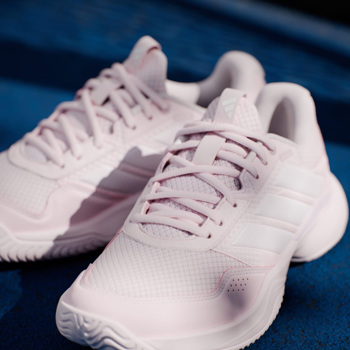 Adidas Women's GameCourt 3 All Court Tennis Shoes - Distilled Pink / Distilled Pink / Cloud White - Image 10