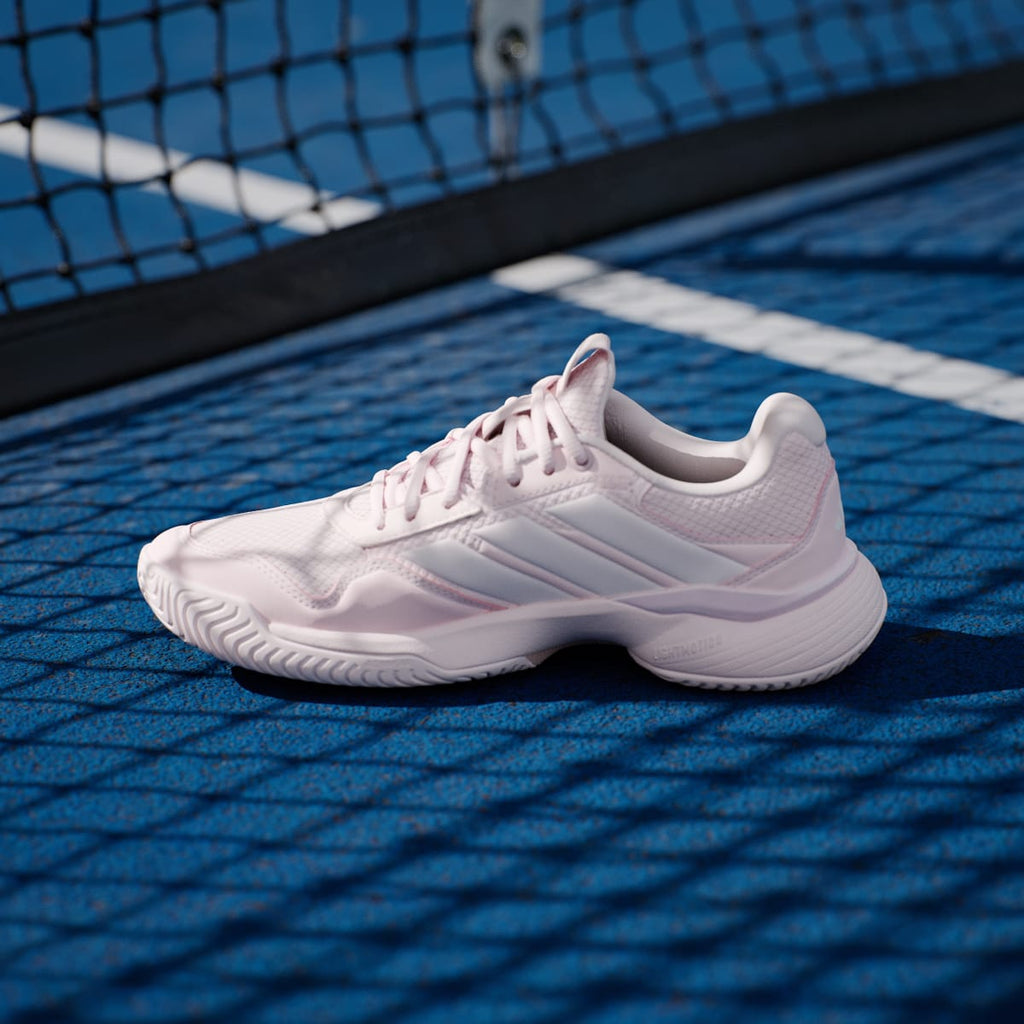 Adidas Women's GameCourt 3 All Court Tennis Shoes - Distilled Pink / Distilled Pink / Cloud White - Image 7