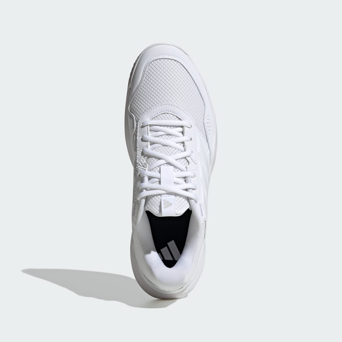 Adidas Men's GameCourt 3 All Court Tennis Shoes - Cloud White / Cloud White / Grey One - Image 3