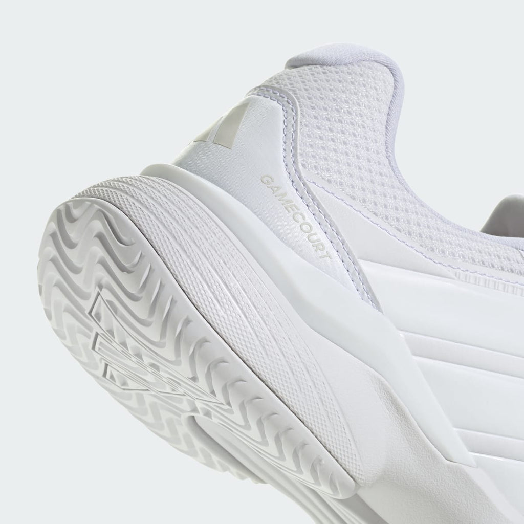 Adidas Men's GameCourt 3 All Court Tennis Shoes - Cloud White / Cloud White / Grey One - Image 12