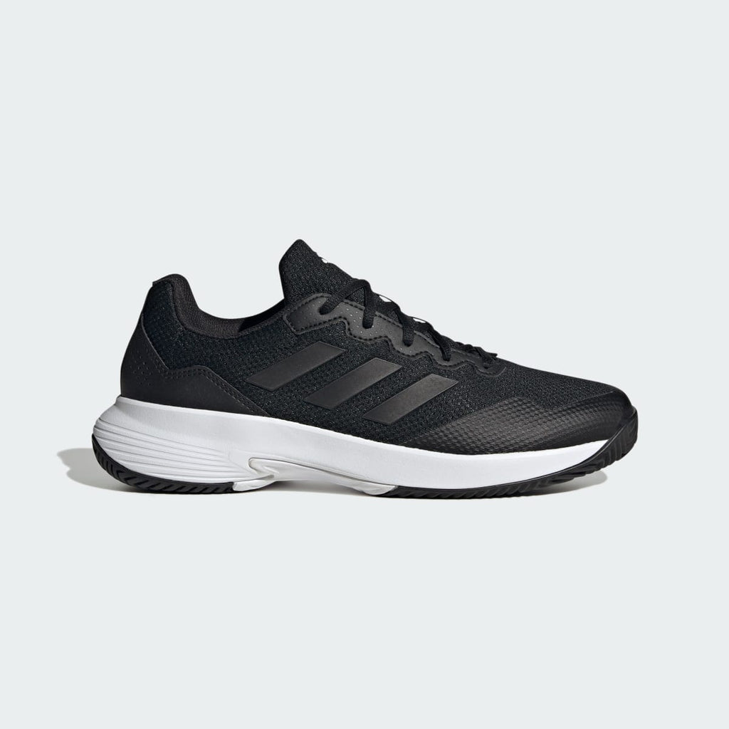 Adidas Men's Gamecourt 2.0 Tennis Shoes - Core Black / Core Black / Grey Four - Image 1