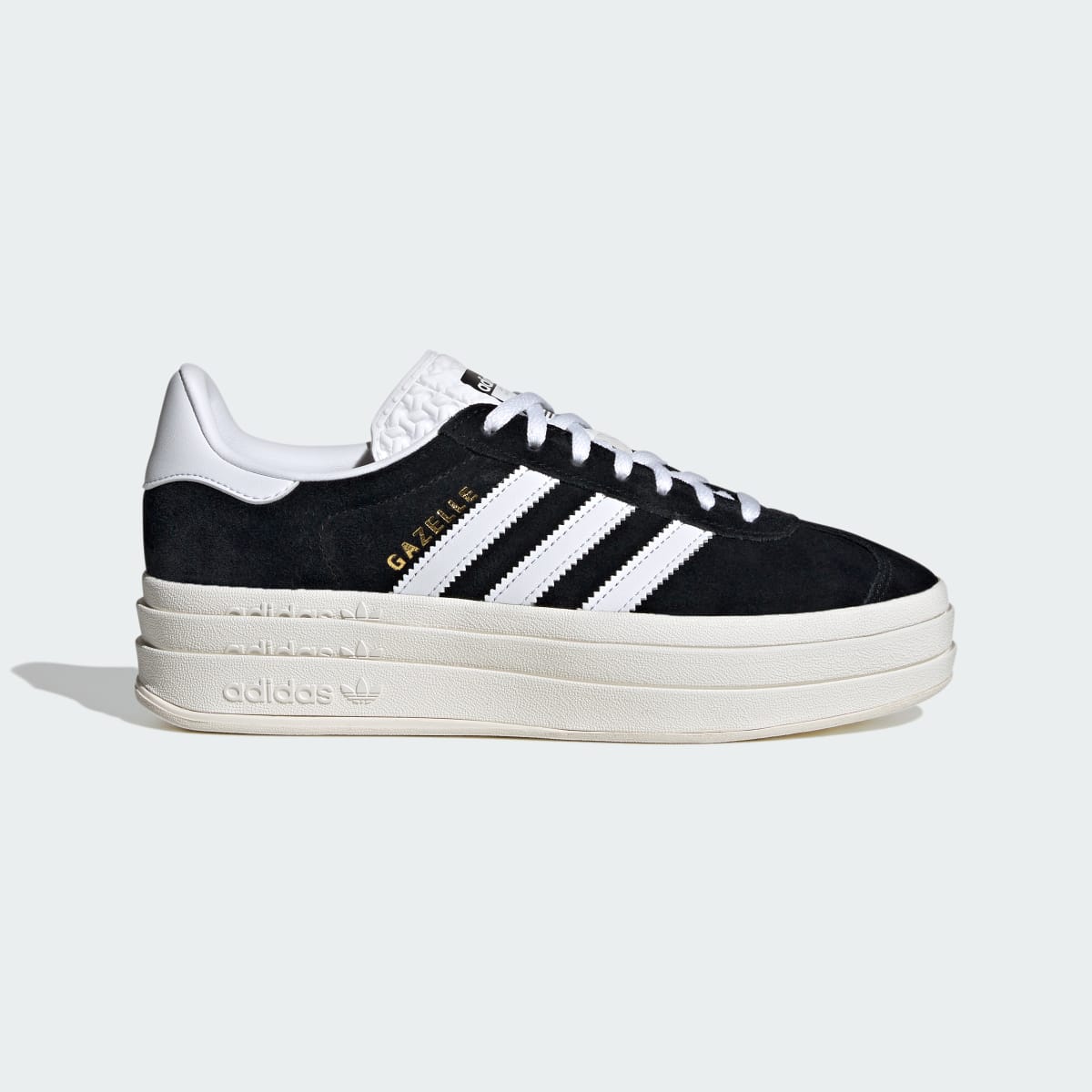 Adidas Women's Gazelle Bold Shoes - Core Black / Cloud White / Core White - Image 1