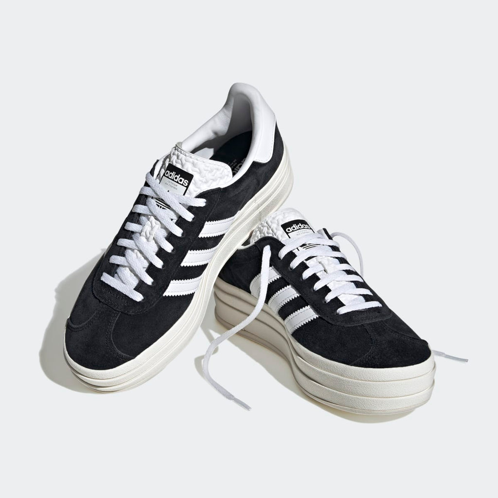 Adidas Women's Gazelle Bold Shoes - Core Black / Cloud White / Core White - Image 8