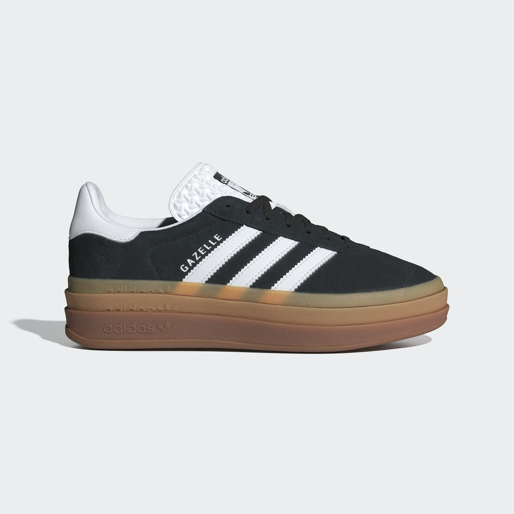 Adidas Women's Gazelle Bold Shoes - Core Black / Cloud White / Cloud White - Image 1