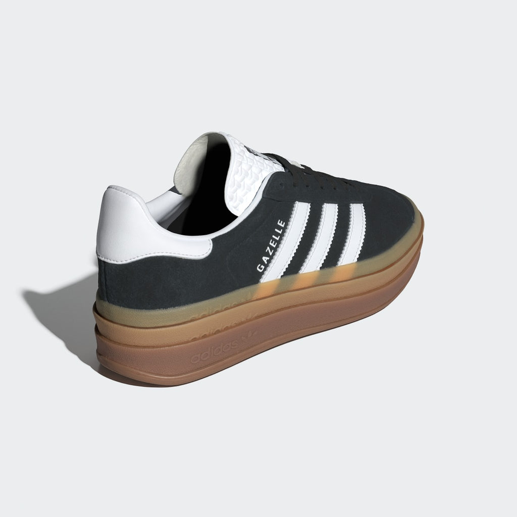 Adidas Women's Gazelle Bold Shoes - Core Black / Cloud White / Cloud White - Image 7