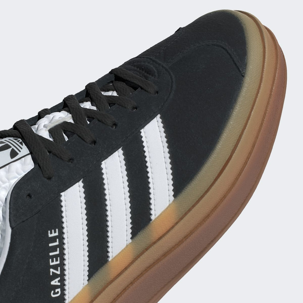 Adidas Women's Gazelle Bold Shoes - Core Black / Cloud White / Cloud White - Image 10
