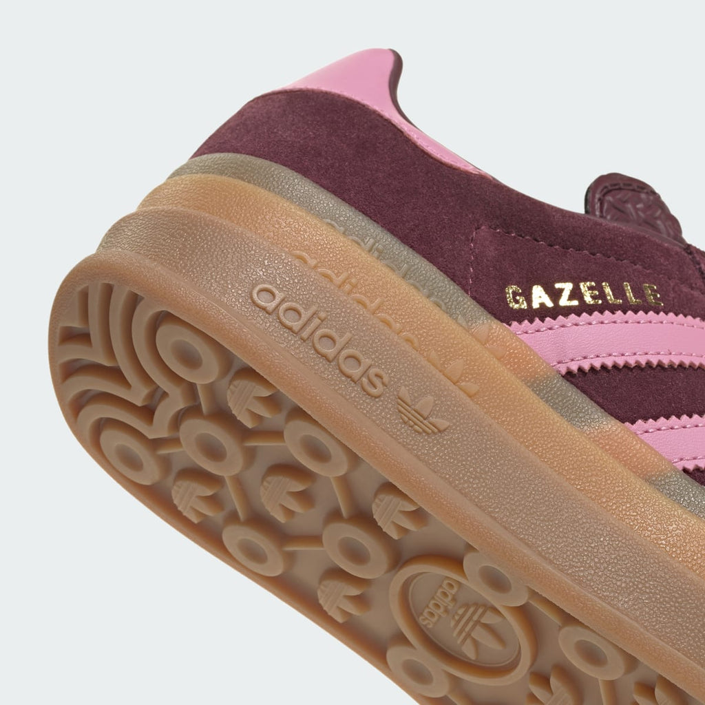 Adidas Kids' Gazelle Bold Shoes Kids - Maroon / St Tropic Bloom / Gold Metallic - Image 8