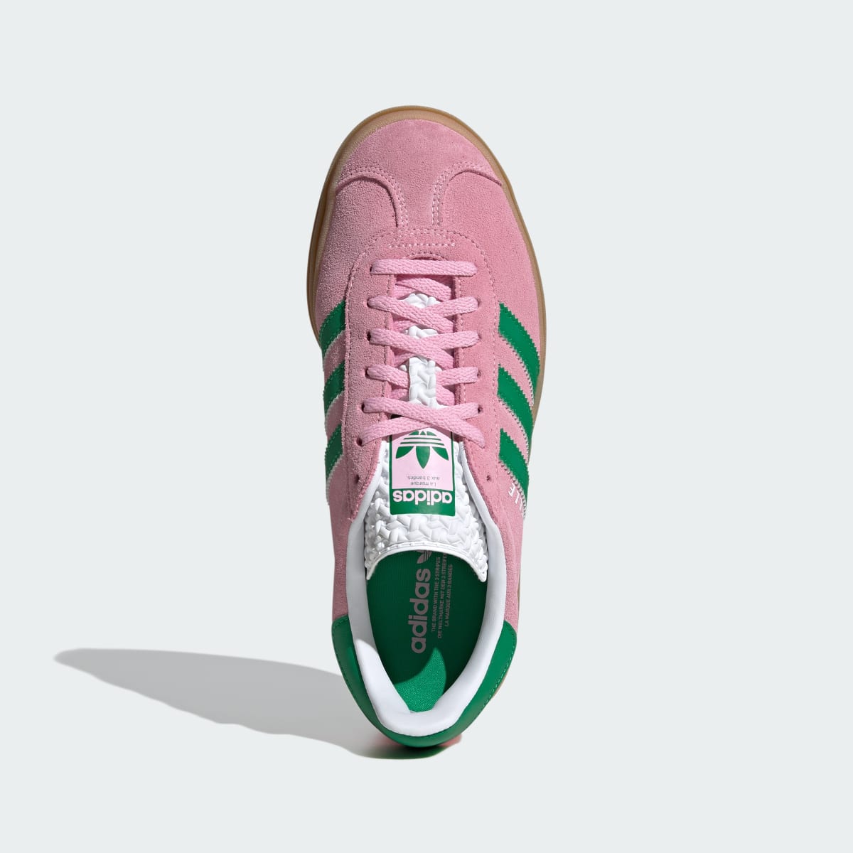 Adidas Women's Gazelle Bold Shoes - True Pink / Green / Cloud White - Image 5