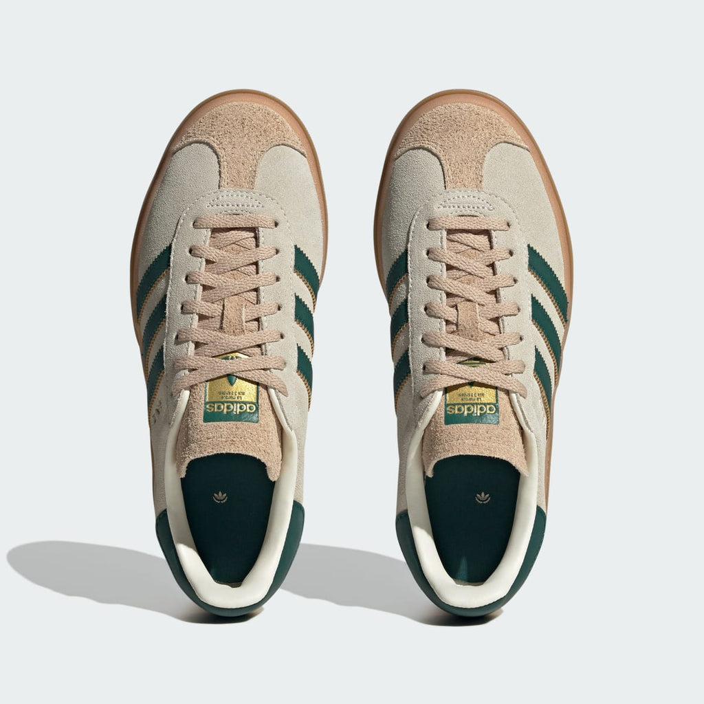 Adidas Women's Gazelle Bold Shoes - Cream White / Collegiate Green / Magic Beige - Image 5
