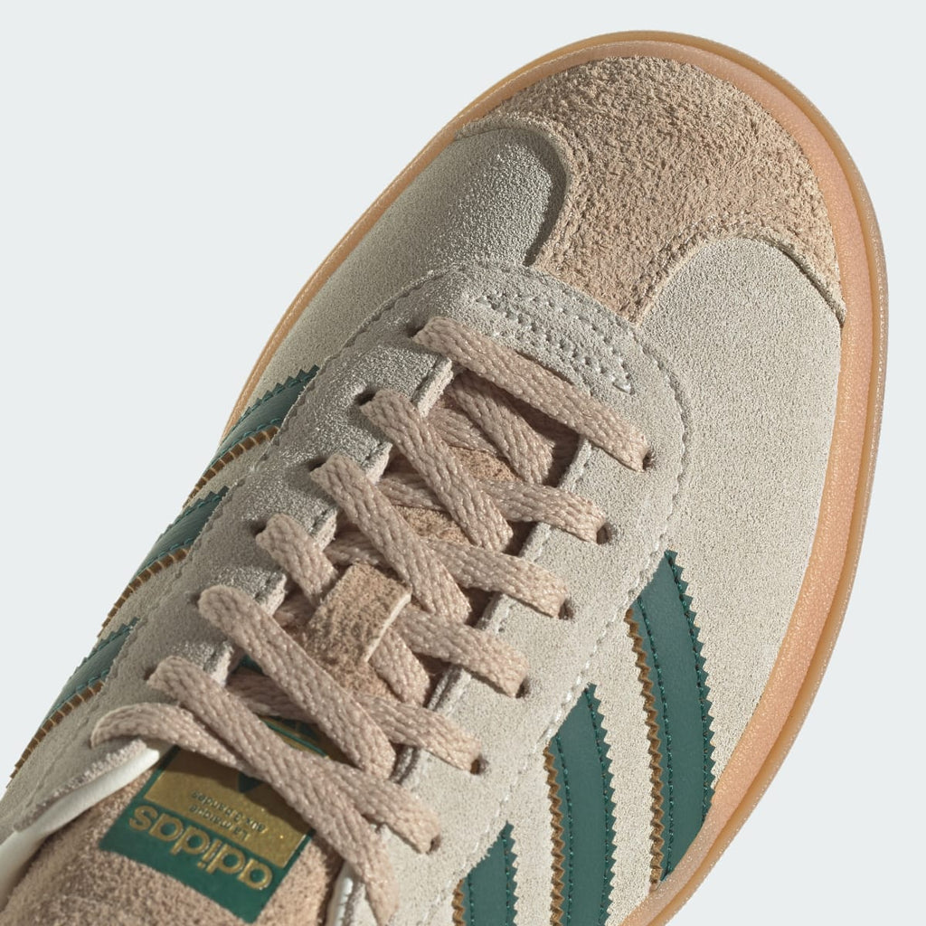 Adidas Women's Gazelle Bold Shoes - Cream White / Collegiate Green / Magic Beige - Image 12