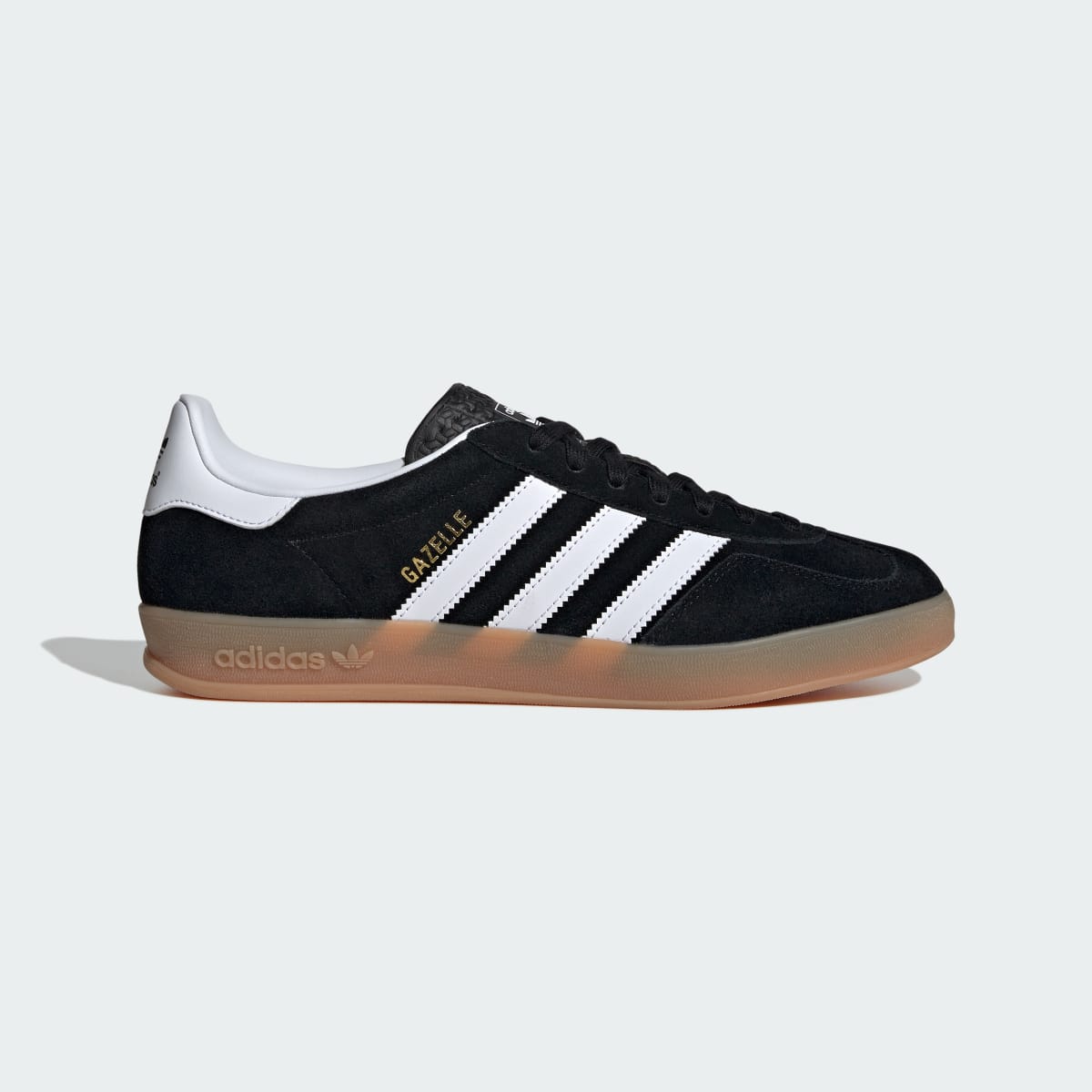 Adidas Men's Gazelle Indoor Shoes - Core Black / Cloud White / Gum - Image 1