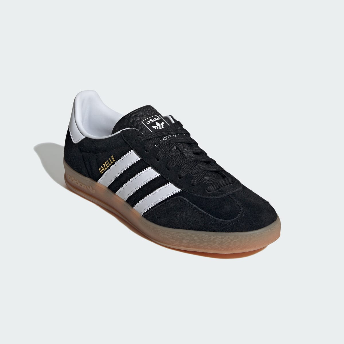 Adidas Men's Gazelle Indoor Shoes - Core Black / Cloud White / Gum - Image 5