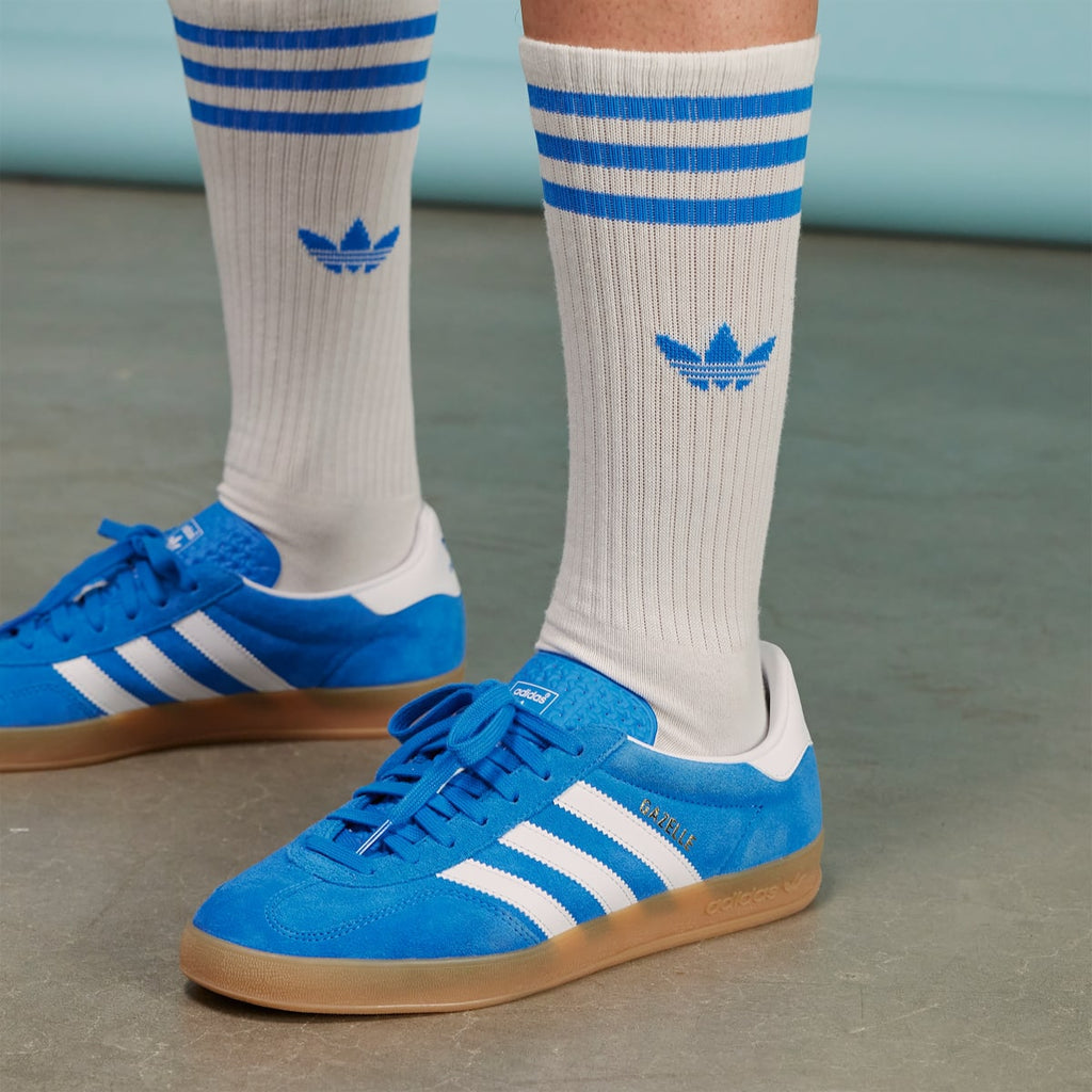 Adidas Men's Gazelle Indoor Shoes - Blue Bird / Cloud White / Gum - Image 14