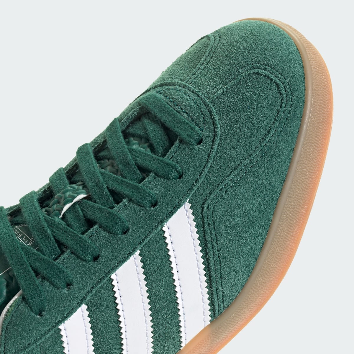 Adidas Women's Gazelle Indoor Shoes - Collegiate Green / Cloud White / Gum - Image 12