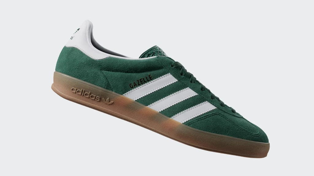 Adidas Women's Gazelle Indoor Shoes - Collegiate Green / Cloud White / Gum - Image 2