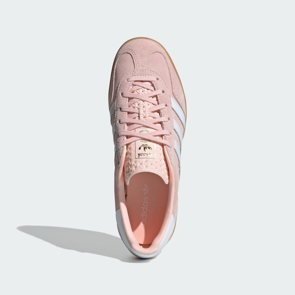 Adidas Women's Gazelle Indoor Shoes - Sandy Pink / Cloud White / Gum - Image 4