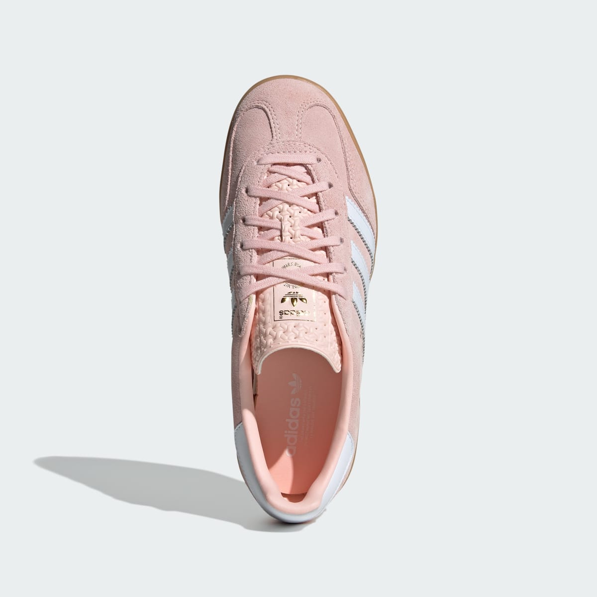 Adidas Women's Gazelle Indoor Shoes - Sandy Pink / Cloud White / Gum - Image 4