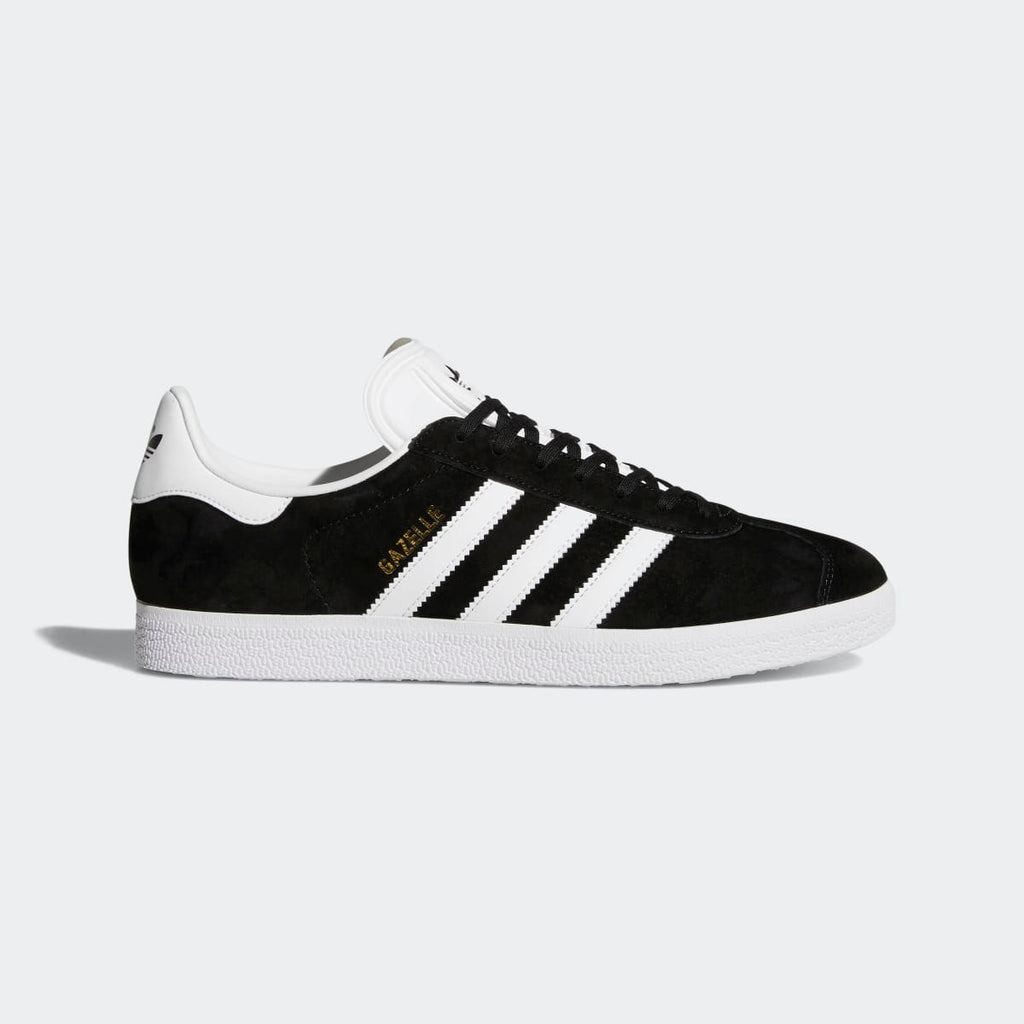 Adidas Men's Gazelle Shoes - Core Black / White / Gold Metallic - Image 1