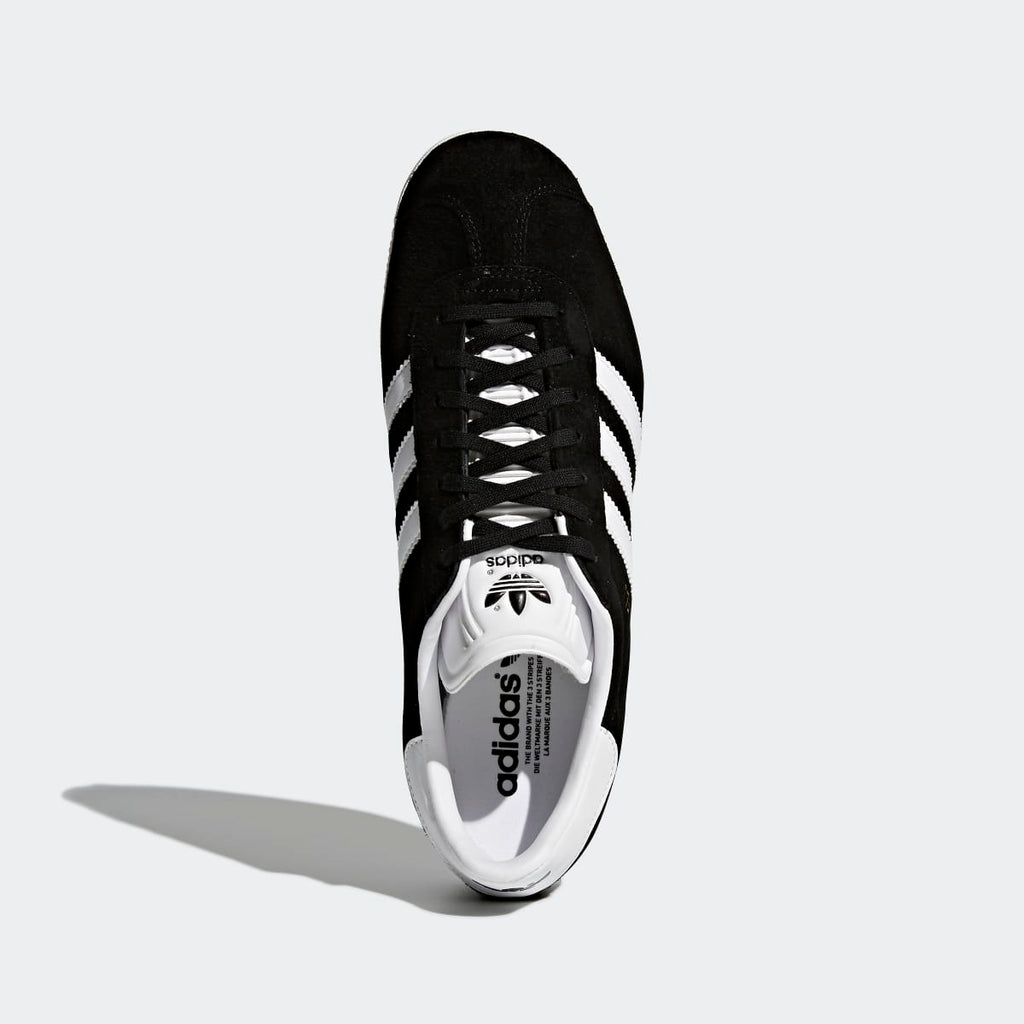 Adidas Men's Gazelle Shoes - Core Black / White / Gold Metallic - Image 4