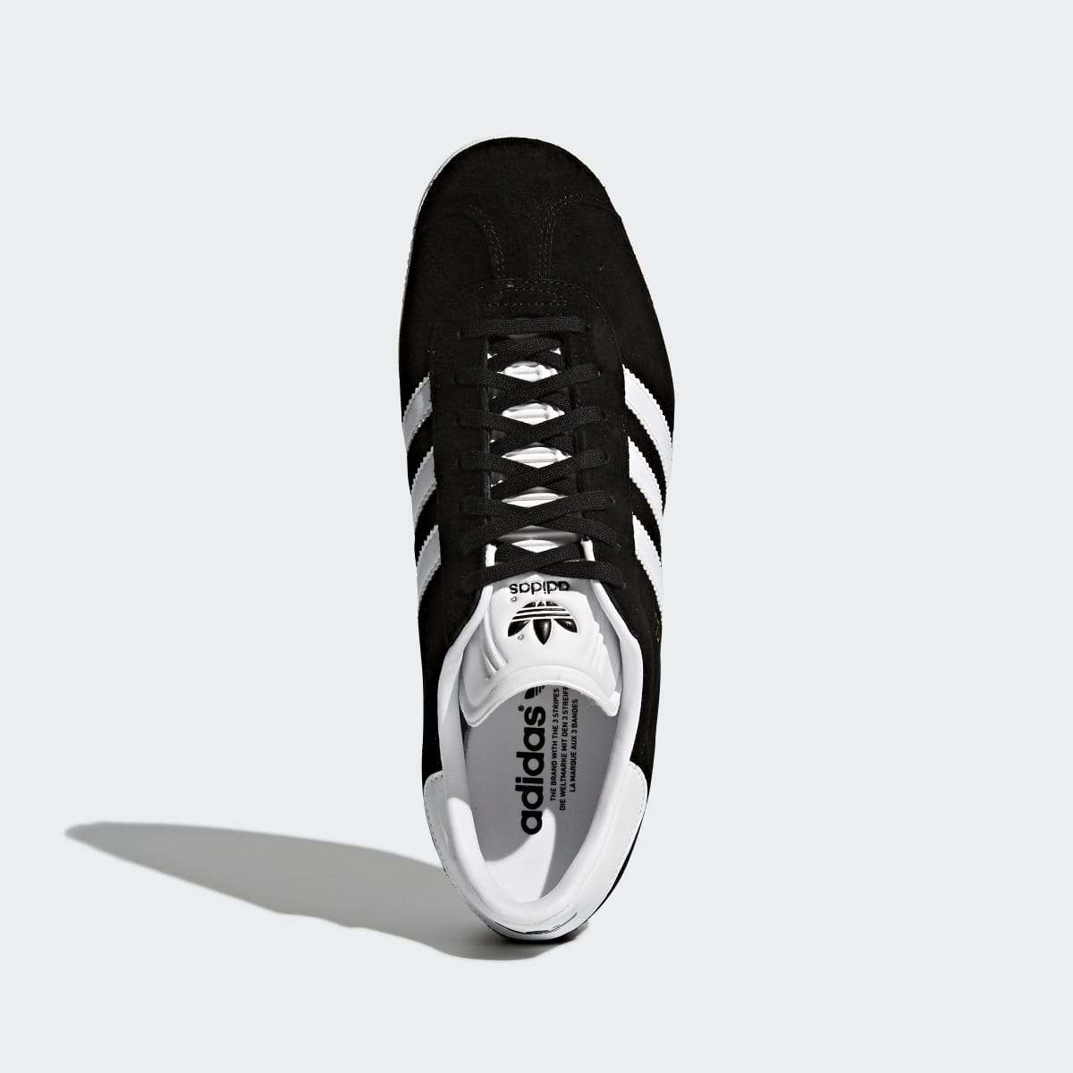 Adidas Men's Gazelle Shoes - Core Black / White / Gold Metallic - Image 4