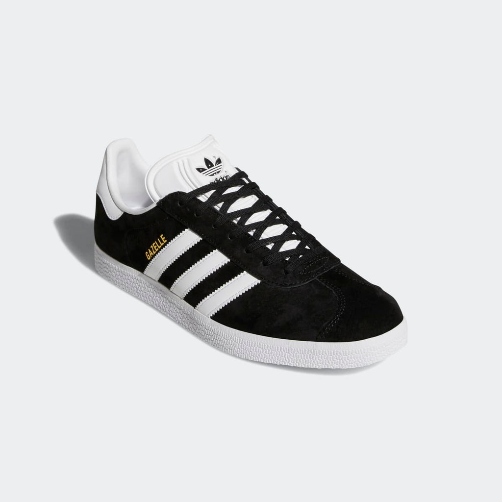 Adidas Men's Gazelle Shoes - Core Black / White / Gold Metallic - Image 6