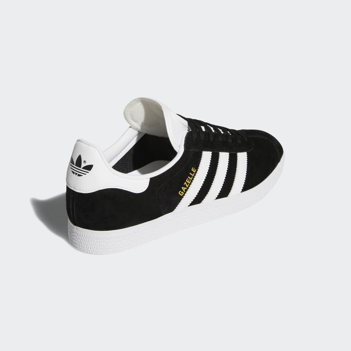 Adidas Women's Gazelle Shoes - Core Black / White / Gold Metallic - Image 7