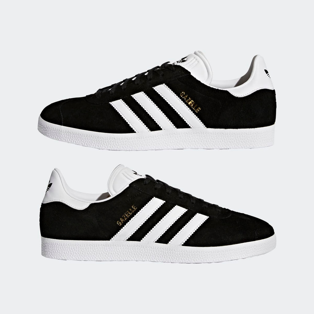 Adidas Women's Gazelle Shoes - Core Black / White / Gold Metallic - Image 9
